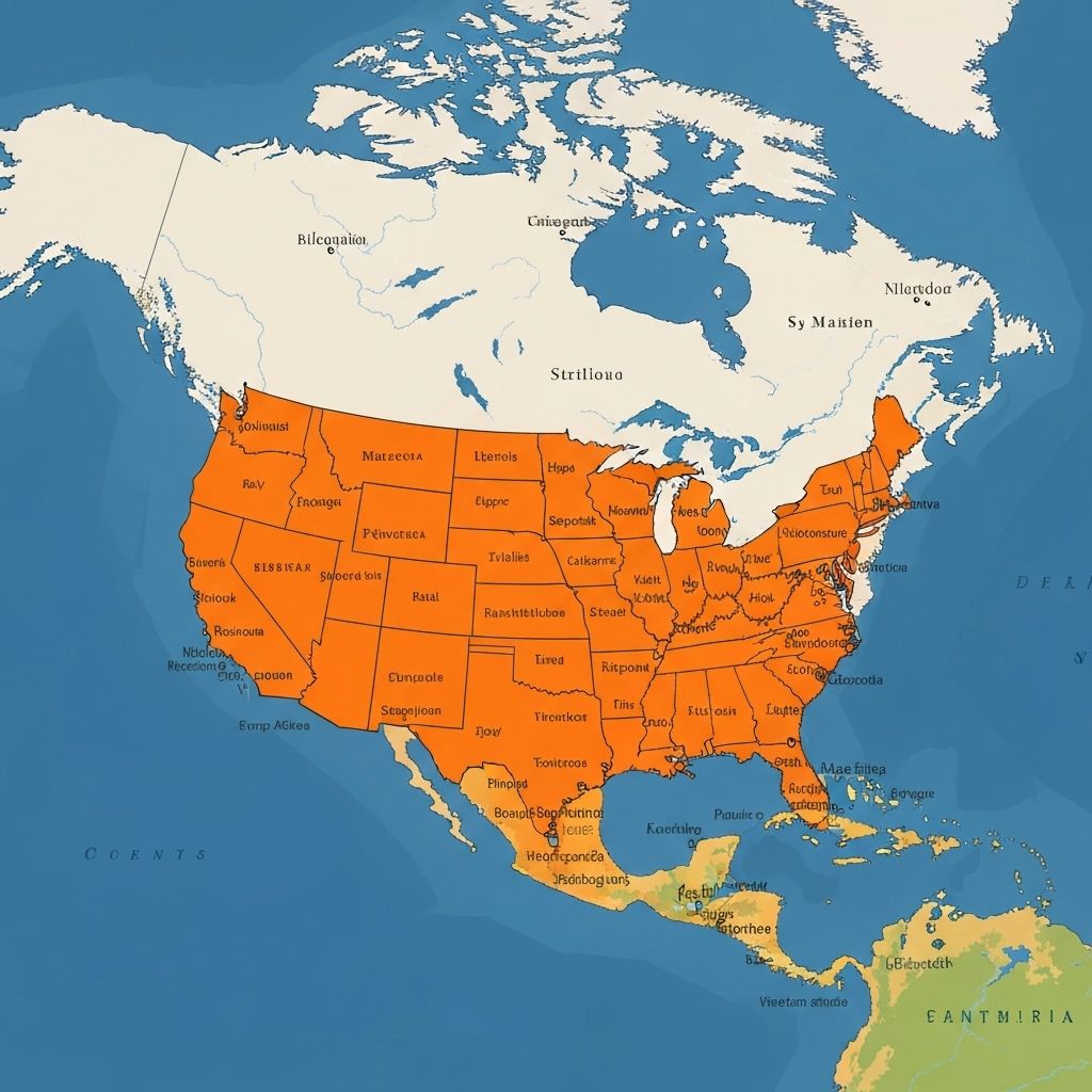 North American continent